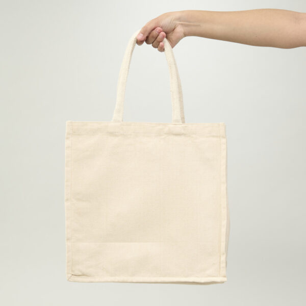 Bolsa de Algodón 10 Oz 33x33x15 cm en color crudo