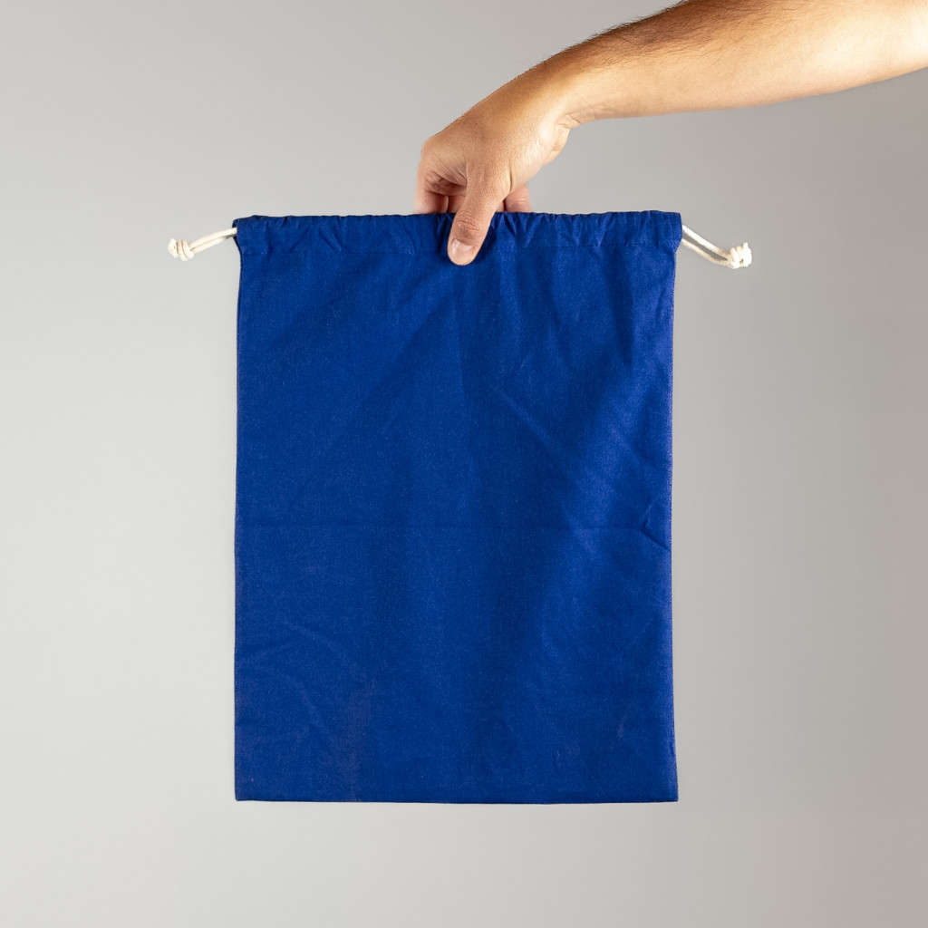 Saquito de algodón azul 40x30 (cm) YSC4030C-Azul