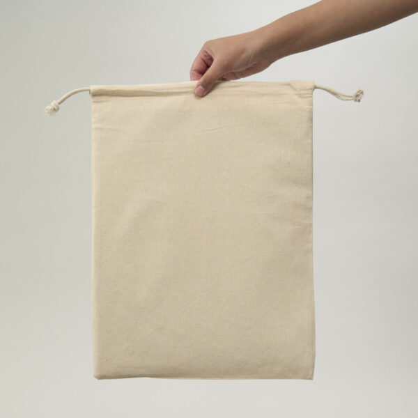 saquito de algodon 40x30 cm en color beige