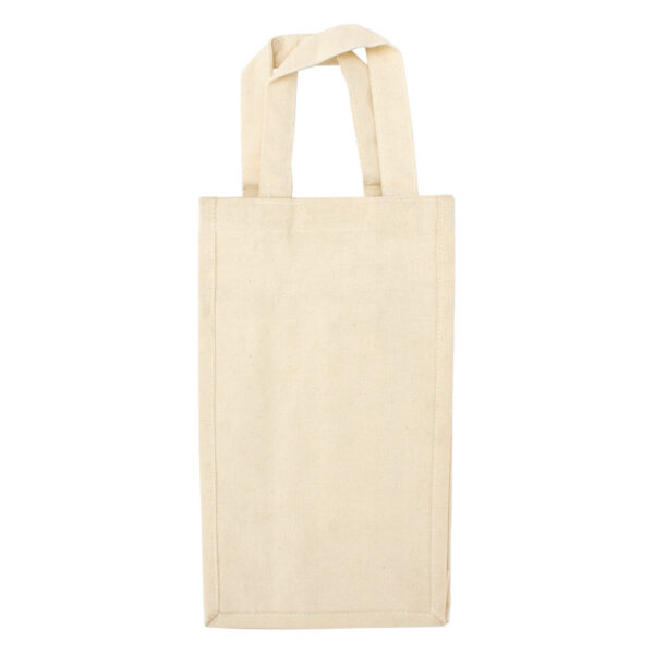 Bolsa 2 Botellas de Vino 100% Algodón color crudo
