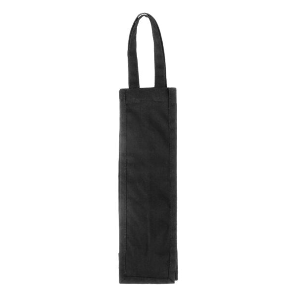 Bolsa Negra para Botella de Vino 100% Algodón Canvas