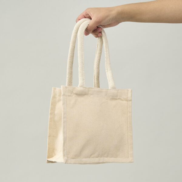 Bolsa de algodón 20x20x15 (cm) color crudo