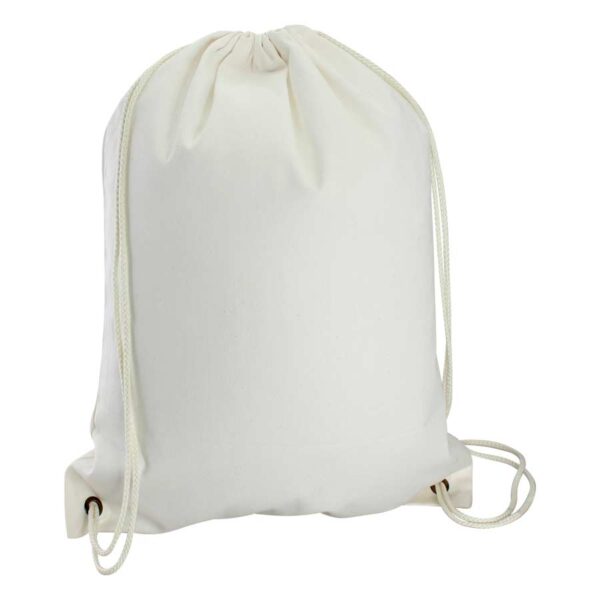 Mochila Simple de Poly-Cotton 34 x 44 cm Color blanco