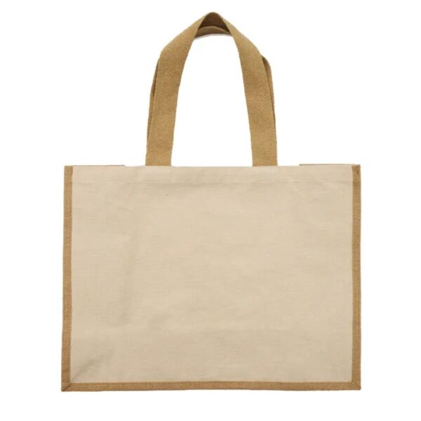 Tote Bag Cactus 35 x 46 x 19 cm de canva combinada con yute laminado